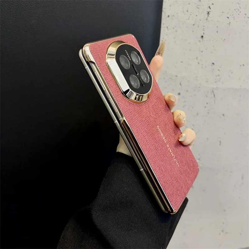 For Huawei Mate X7 Case Jean Cloth Texture Hard PC + Cloth Phone Cover - Blue