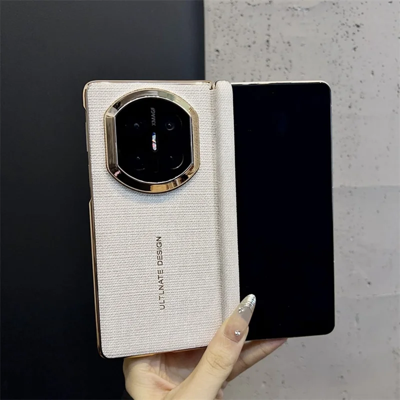 For Huawei Mate X7 Case Jean Cloth Texture Hard PC + Cloth Phone Cover - Blue