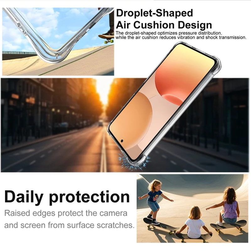 IMAK For Realme P4x 5G Case TPU Phone Cover Airbag Shockproof Protection - Transparent