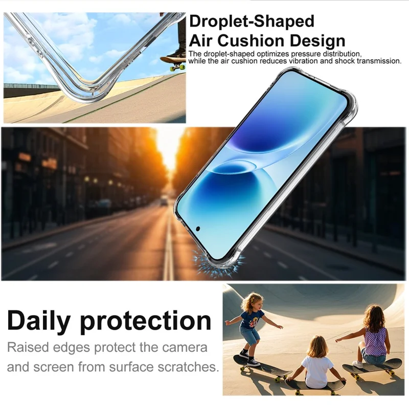 IMAK For vivo X300 FE 5G / S50 Pro mini 5G Case TPU Phone Cover Airbag Shockproof Protection - Transparent