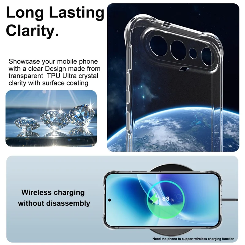 IMAK For vivo X300 FE 5G / S50 Pro mini 5G Case TPU Phone Cover Airbag Shockproof Protection - Transparent