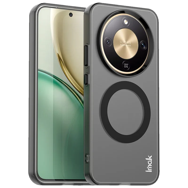 IMAK Magnetic Case for Honor Magic8 Lite 5G / X9d 5G / X70 5G PC + TPU Phone Back Cover - Black