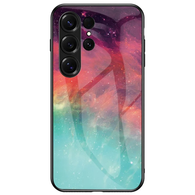 For Samsung Galaxy S26 Ultra Case Starry Sky Pattern Tempered Glass Phone Cover - Color Starry Sky