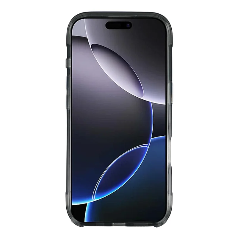 For iPhone 16 Pro Case Compatible with MagSafe 2 in 1 Clear TPU Acrylic Shockproof Phone Cover - Black