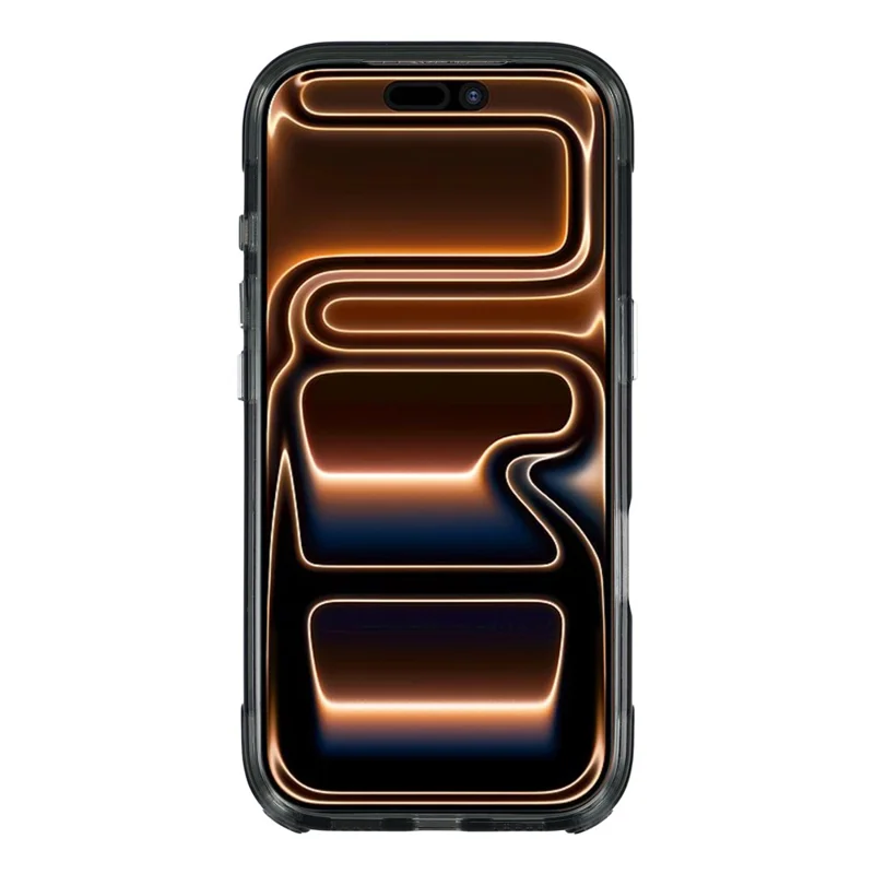 For iPhone 17 Pro Case Compatible with MagSafe TPU Acrylic Shockproof Clear Phone Cover - Black