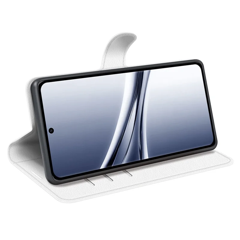 For Xiaomi Redmi Note 15 4G (Global) Case Wallet Stand Litchi Texture Shockproof Leather Phone Cover - White