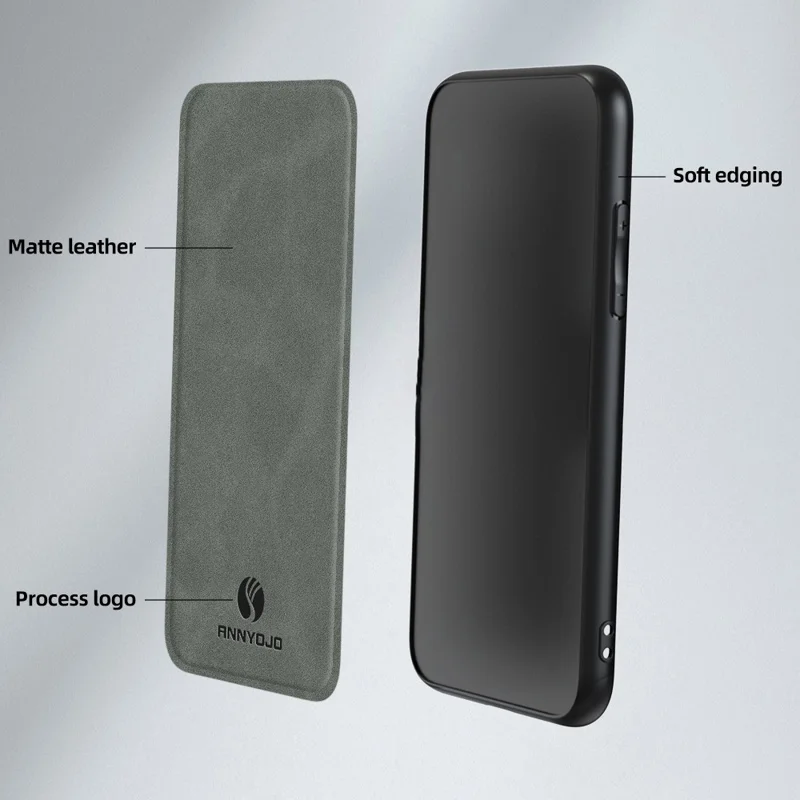 ANNYOJO For Xiaomi Poco M8 Pro 5G / Redmi Note 15 Pro+ 5G (Global) Case PU Leather + PC + TPU Anti Drop Phone Back Cover - Coffee