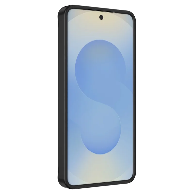 For Samsung Galaxy A35 5G Phone Case with Magnetic Kickstand TPU + PC Carbon Fiber Back Cover - Black