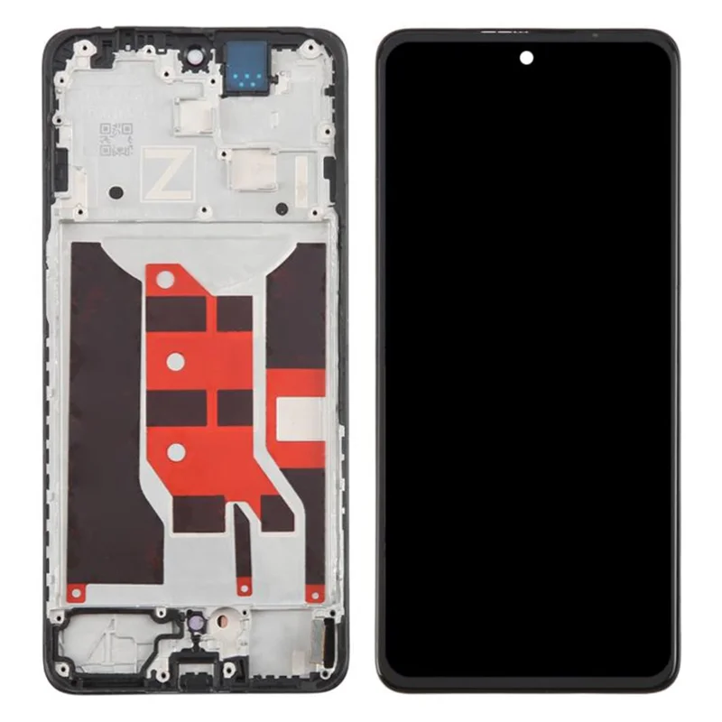 For Oppo Reno12 F 5G / Reno12 F 4G Grade C OLED Screen and Digitizer Assembly + Frame Spare Part (Without Logo)