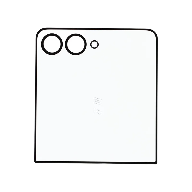 For Samsung Galaxy Z Flip7 5G F766 Front Screen Glass Lens + OCA Adhesive Part (Small Screen) (without Logo) - Black