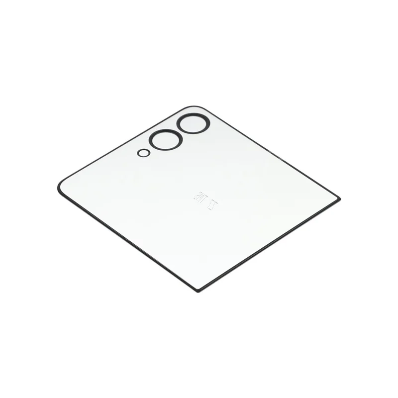 For Samsung Galaxy Z Flip7 5G F766 Front Screen Glass Lens + OCA Adhesive Part (Small Screen) (without Logo) - Black