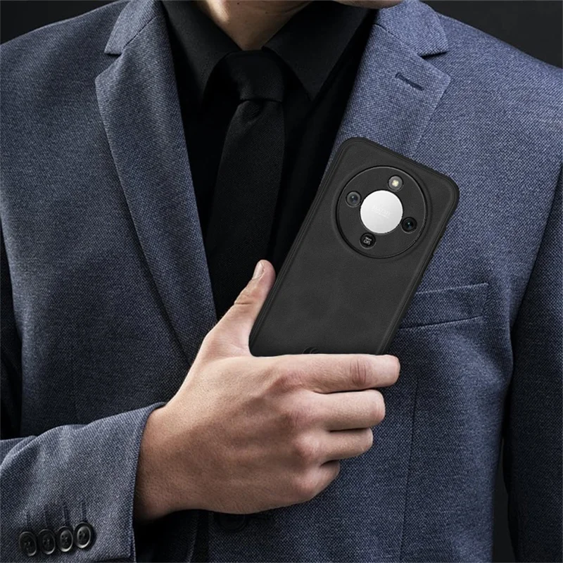ANNYOJO Phone Case For Honor Magic8 Lite 5G  /  X9d 5G  /  X70 5G PU Leather + PC + TPU Anti Drop Phone Back Cover - Coffee