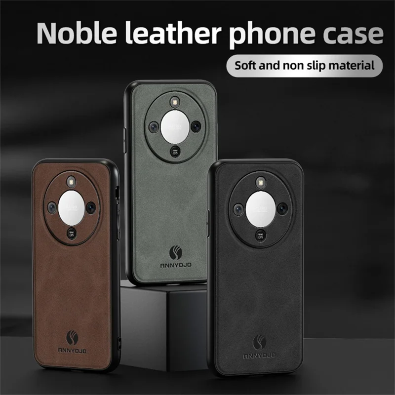 ANNYOJO Phone Case For Honor Magic8 Lite 5G  /  X9d 5G  /  X70 5G PU Leather + PC + TPU Anti Drop Phone Back Cover - Coffee