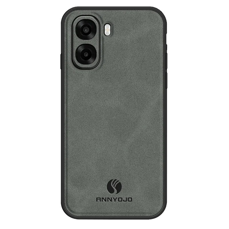 ANNYOJO Phone Case For Oppo A6x 5G  /  A6x 4G PU Leather + PC + TPU Anti Drop Phone Back Cover - Grey