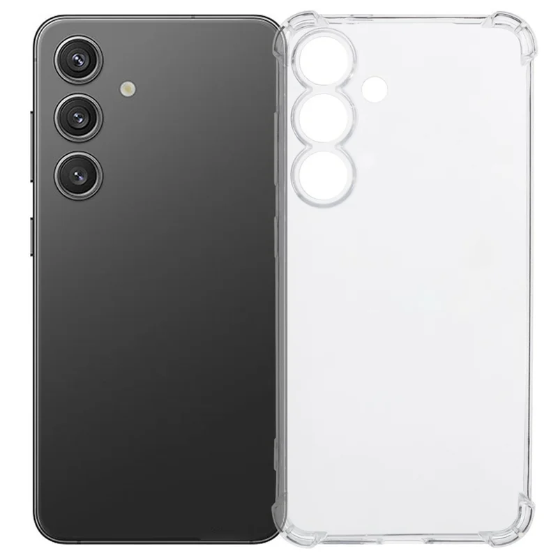 Für Samsung Galaxy A17 4G / A17 5G Transparente TPU-Hülle Verstärkte Ecken Stoßfeste Handyhülle