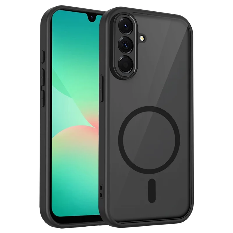 For Samsung Galaxy A57 5G Magnetic Case Skin Touch Matte PC + TPU Anti-Drop Phone Cover - Translucent