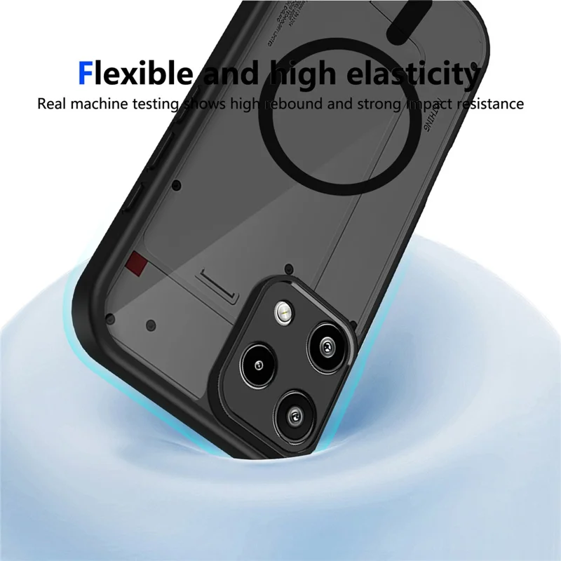 For Nothing Phone (3a) Lite 5G Magnetic Case Skin Touch Matte PC + TPU Anti-Drop Phone Cover - Translucent