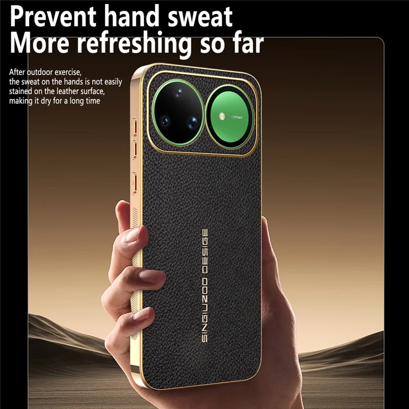 For Huawei nova 15 Ultra 5G Case  Anti Scratch Litchi Texture TPU Leather PU Phone Back Cover - Black