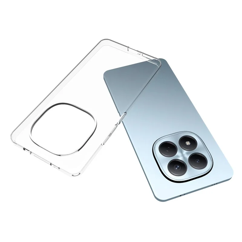 10 pièces / pack de coque pour Xiaomi Redmi Note 15 Pro 4G (Global) - Housse de protection TPU sans traces d'eau - Transparent