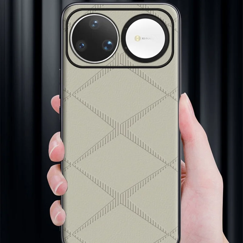 For Huawei nova 15 Ultra 5G Case X-Patterned TPU PU Leather PC Anti-Drop Phone Cover - Brown