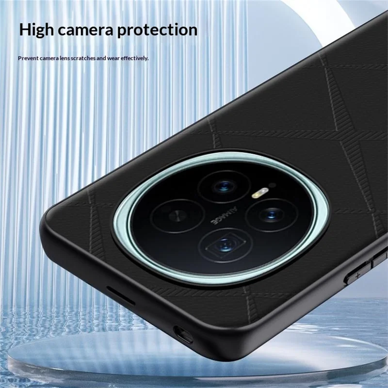 For Honor Magic8 5G Case X-Patterned TPU PU Leather PC Anti-Drop Phone Cover - Brown