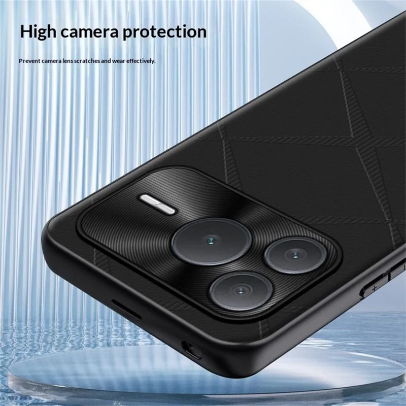 For Honor Power2 5G Case X-Patterned TPU PU Leather PC Anti-Drop Phone Cover - Brown