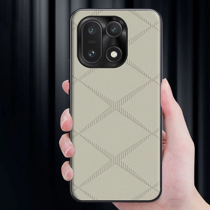 For OnePlus 15 5G Case X-Patterned TPU PU Leather PC Anti-Drop Phone Cover - Green