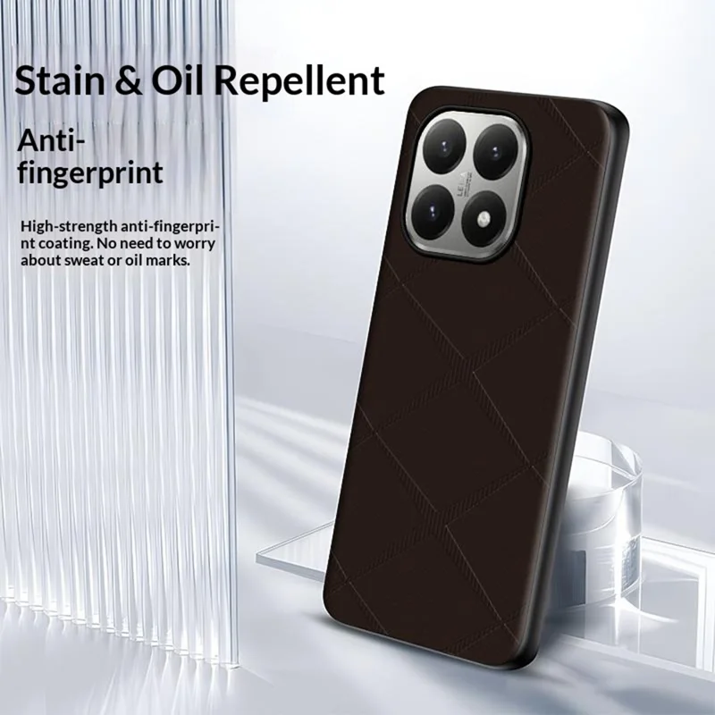 For Xiaomi 15T Case X-Patterned TPU PU Leather PC Anti-Drop Phone Cover - Green