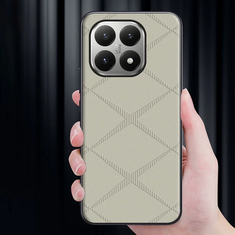 For Xiaomi 15T Case X-Patterned TPU PU Leather PC Anti-Drop Phone Cover - Green