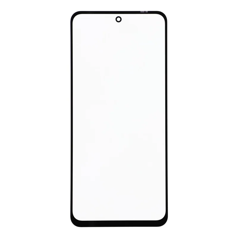 For vivo Y28 4G Front Screen Glass Lens + OCA Adhesive Part (without Logo) - Black