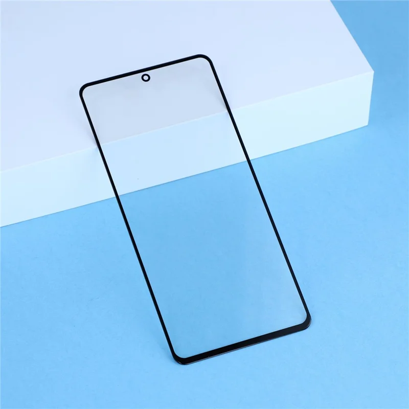 Frontscheiben-Glaslinse + OCA-Klebeteil (ohne Logo) - Schwarz für vivo V21e 5G / V21e 4G