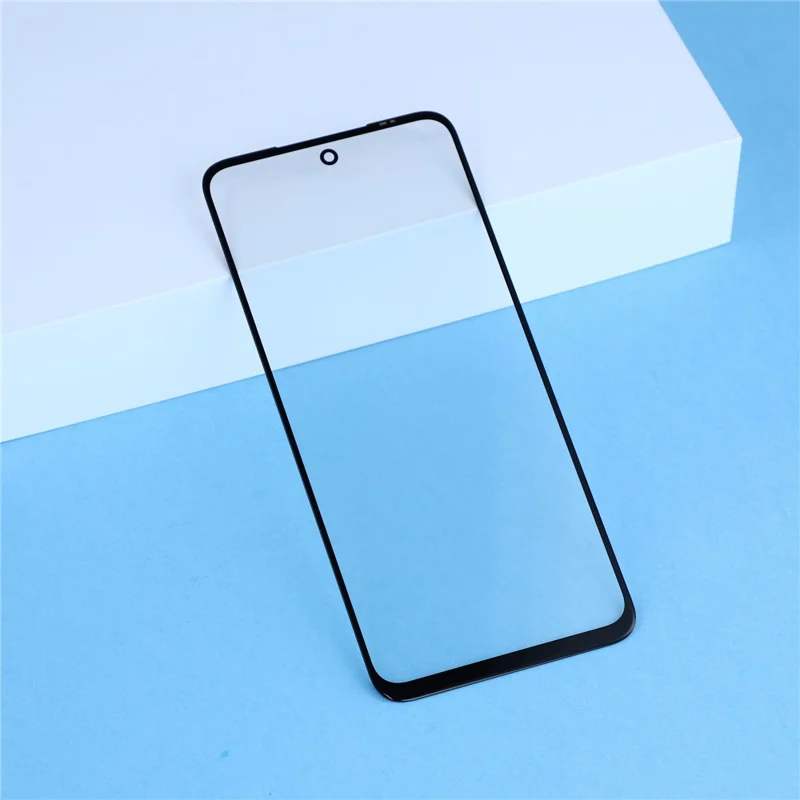 Lente de Vidro Frontal para Xiaomi Poco M3 Pro 5G com OCA + Peça Adesiva (sem Logótipo) - Preto