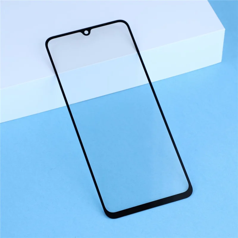 Lente in vetro frontale + parte adesiva OCA per Xiaomi Poco C75 4G / Redmi 14R 5G / Redmi 14C 4G (senza logo) - Nero