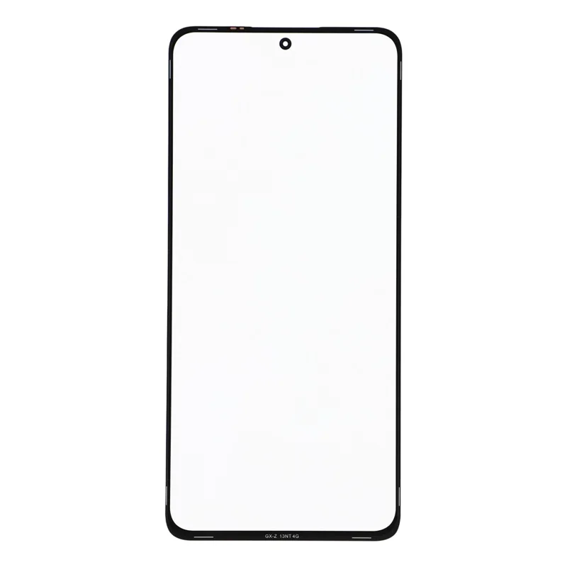 Lente de Vidro Frontal para Xiaomi Redmi Note 13 4G + Peça com Adesivo OCA (sem Logótipo) - Preto