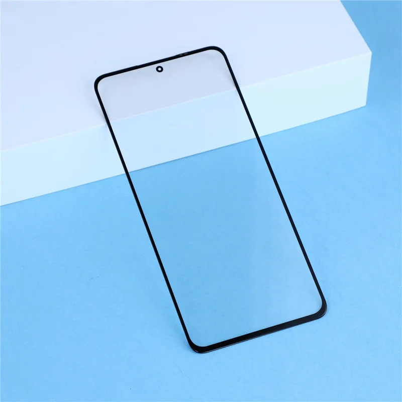 Lente de Vidro Frontal para Xiaomi Redmi Note 13 4G + Peça com Adesivo OCA (sem Logótipo) - Preto