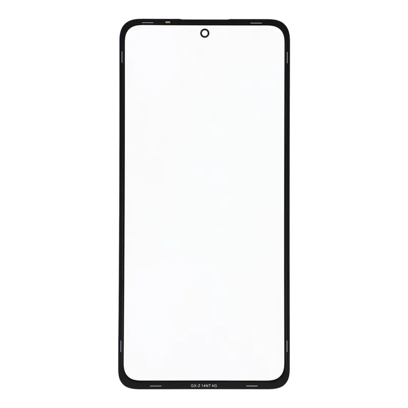 Pour Xiaomi Redmi Note 14 4G (163,25 mm) Objectif en verre avant de l'écran + pièce adhésive OCA (sans logo) - Noir