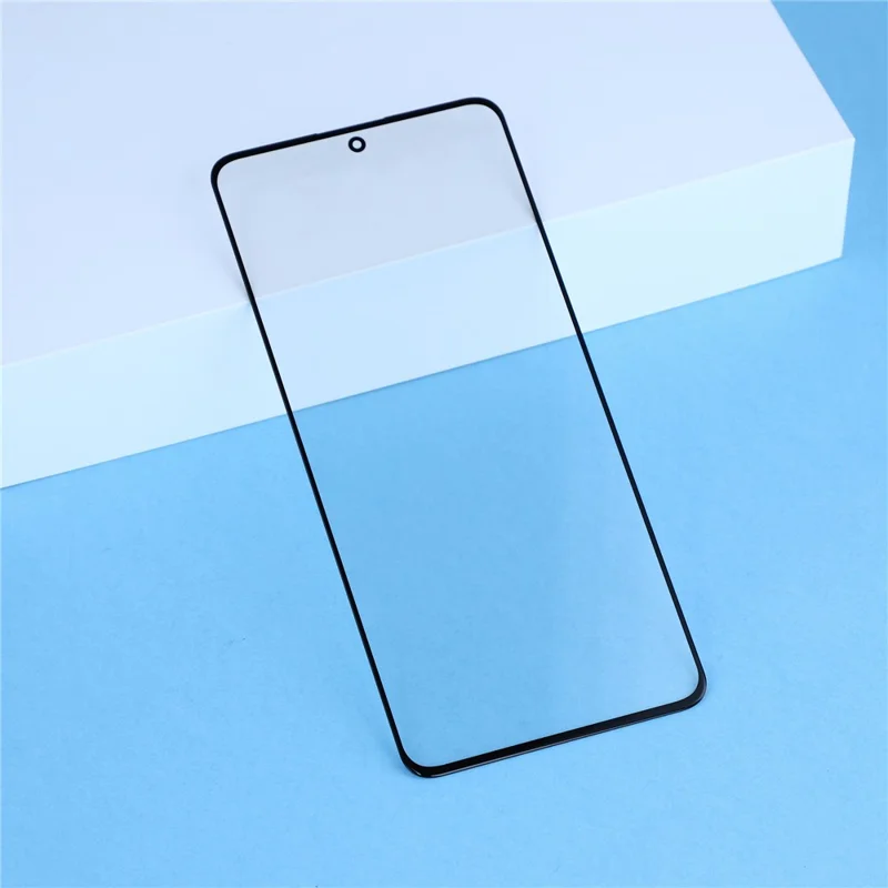 Lente de Vidro Frontal para Xiaomi Poco X6 5G + Peça com Adesivo OCA (sem Logótipo) - Preto