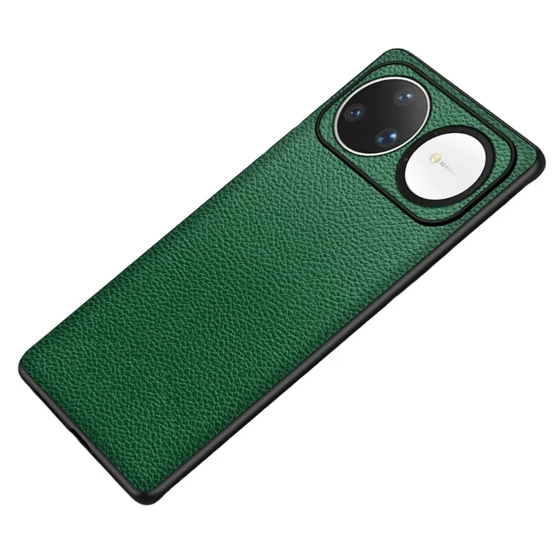 For Huawei nova 15 Ultra 5G Case Litchi Texture PU Leather Coated PC + TPU Protective Phone Back Cover - Green
