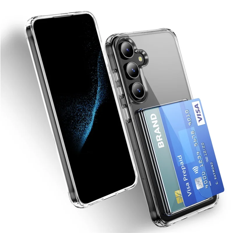 Transparante beschermhoes met kaarthouder voor Samsung Galaxy S26+ - TPU telefoonhoes