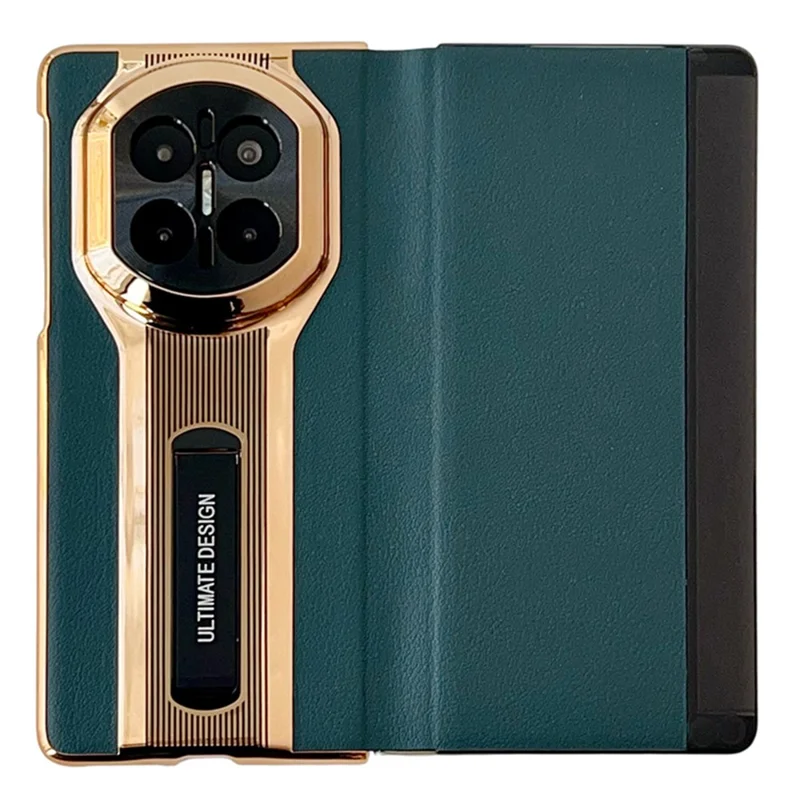 Cover per Huawei Mate X7 con Supporto in Pelle e PC - Verde