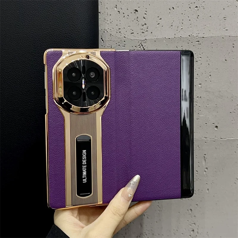 Cover per Huawei Mate X7 con Supporto in Pelle e PC - Verde