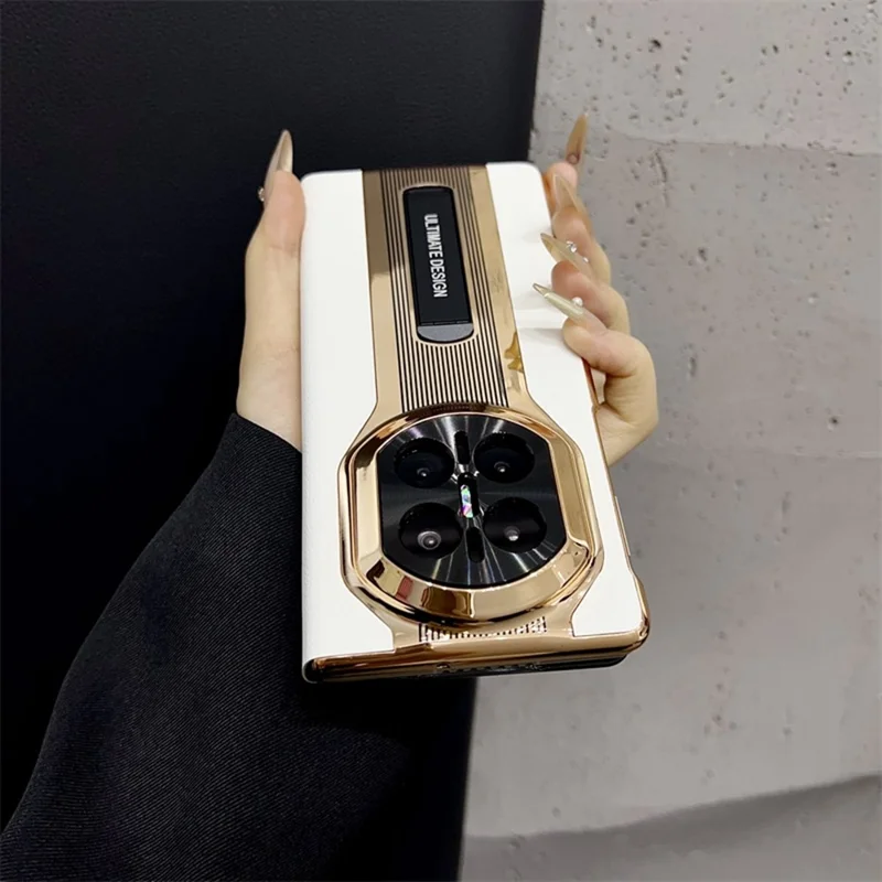 Cover per Huawei Mate X7 con Supporto in Pelle e PC - Verde