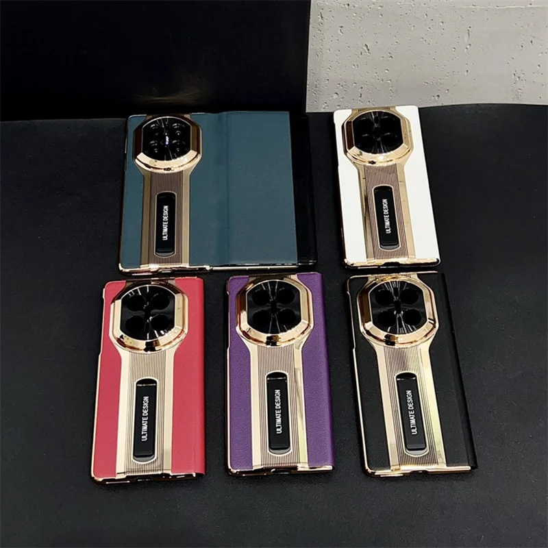 Cover per Huawei Mate X7 con Supporto in Pelle e PC - Verde