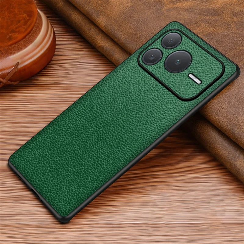 For Honor Power2 5G Case Litchi Texture PU Leather Coated PC + TPU Protective Phone Back Cover - Green