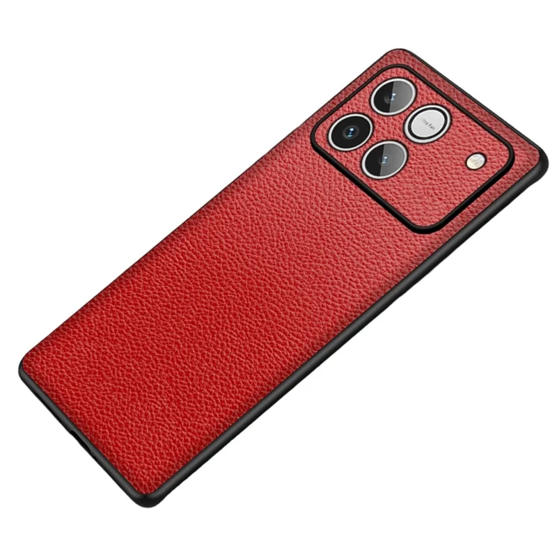 Phone Case For Honor Win 5G  /  Win RT 5G Litchi Texture PU Leather Coated PC + TPU Protective Phone Back Cover - Red