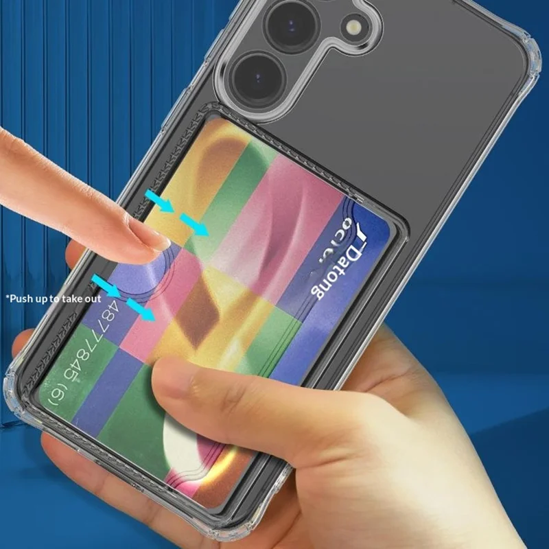 Acquisto all'ingrosso per custodia Samsung Galaxy A57 5G, ritagli precisi, porta carte, antiurto, trasparente, cover posteriore in TPU - trasparente