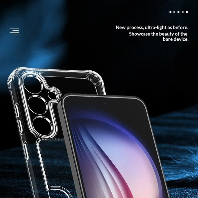Bulk Purchasing For Samsung Galaxy A56 5G  /  A36 5G Case Precise Cutouts Card Holder Shockproof Clear TPU Phone Back Cover - Transparent
