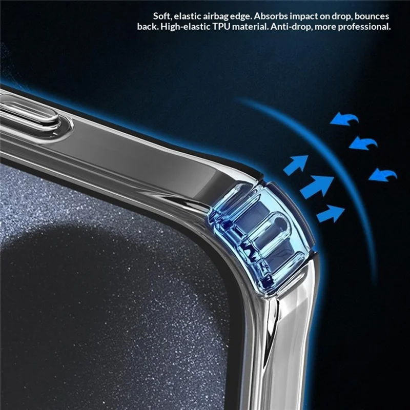 Achat en vrac pour coque iPhone 16 Pro Max avec porte-cartes, découpes précises, antichoc, transparente en TPU - Transparent