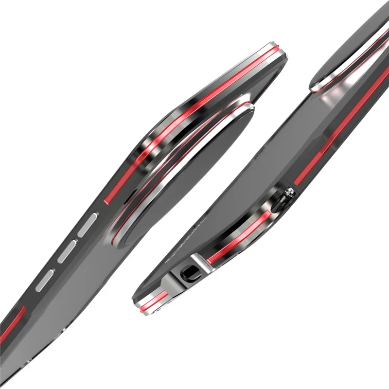 LUPHIE For Xiaomi 17 Ultra 5G Case Metal Bumper Frame Shockproof Phone Cover - Black  /  Red