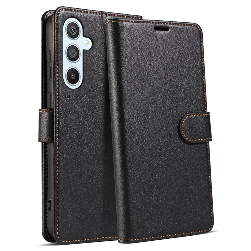For Samsung Galaxy A17 5G  /  A17 4G Case Magnetic RFID Blocking Leather Phone Wallet Cover - Black